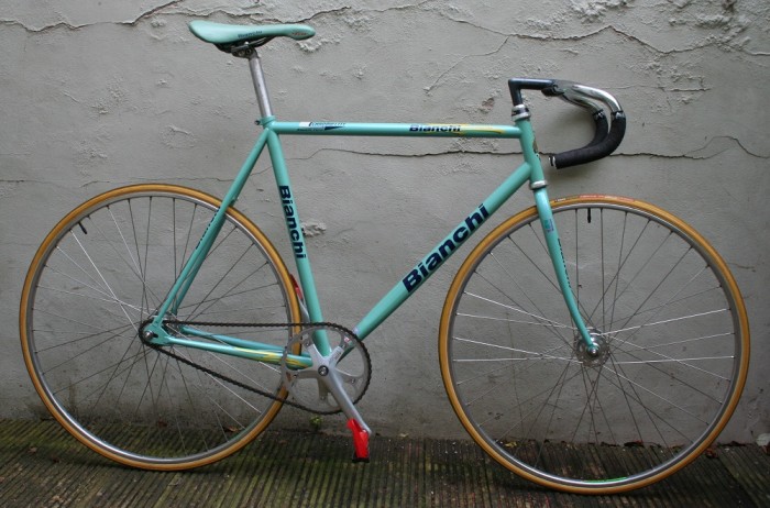 bianchi pista road bike