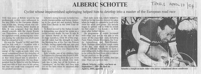 Alberic Schotte Obituary